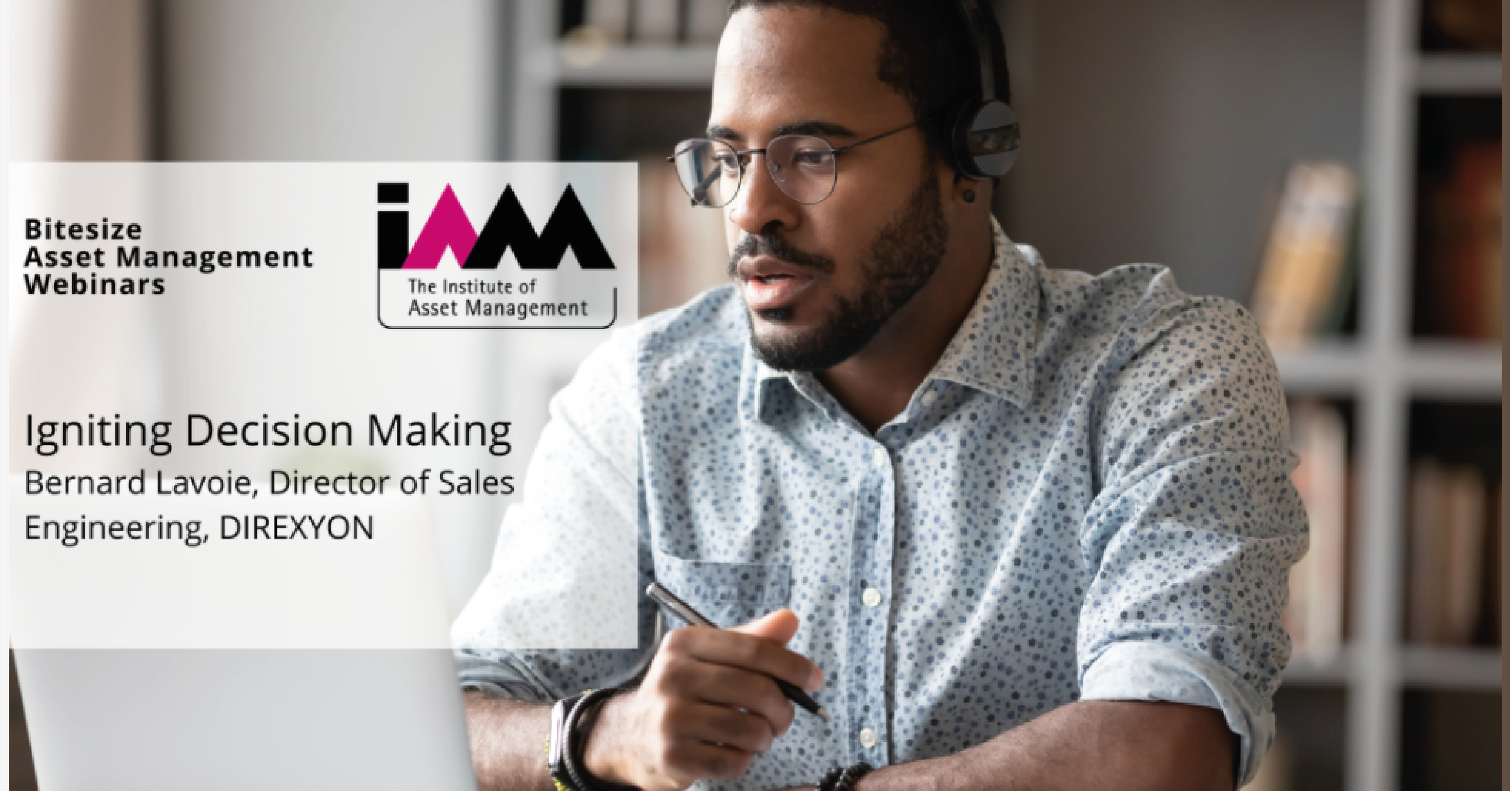 DIREXYON talks Real-Options at IAM Bitesize Webinar