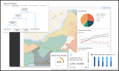 Interface d'une solution de planification des investissements en actifs présentant des ventilations de coûts, une comparaison de scénarios, des jumeaux numériques, des jumeaux décisionnels, et plus encore.
